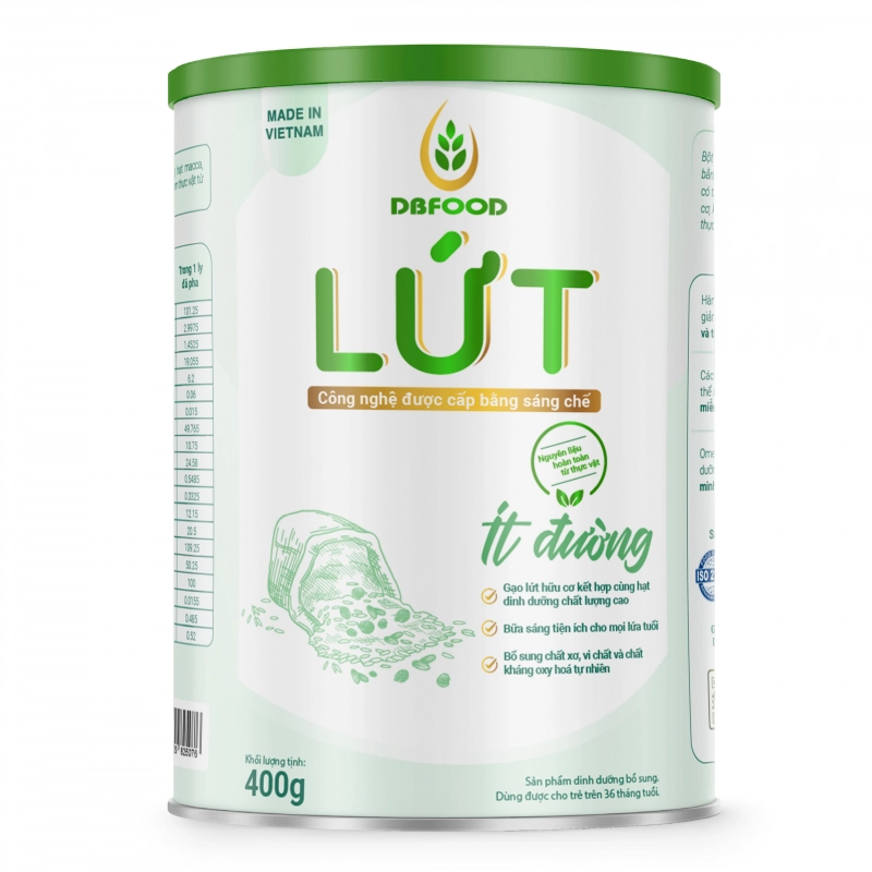 Bột sữa gạo lứt ít đường 400g(Ocop 4 sao)